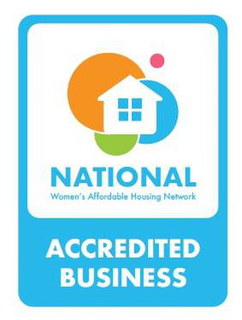NATIONAL WOMEN'S AFFORDABLE HOUSING NETWORK ACCREDITED BUSINESS logo
