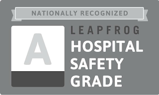 NATIONALLY RECOGNIZED LEAPFROG HOSPITAL SAFETY GRADE A logo