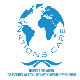 NATIONS CARE TO BETTER OUR WORLD IT IS ESSENTIAL WE REACH THE MOST VULNERABLE POPULATIONS logo