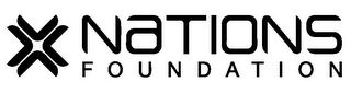 NATIONS FOUNDATION X logo