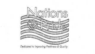 NATIONS PRIDE DEDICATED TO IMPROVING FRESHNESS & QUALITY logo