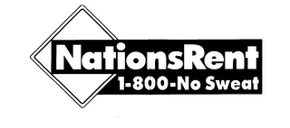 NATIONSRENT 1-800-NO SWEAT logo