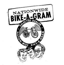 NATIONWIDE BIKE-A-GRAM SELECTED DEALER NATION-WIDE BIKE-A-GRAM logo