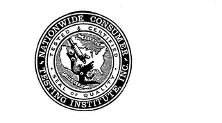 NATIONWIDE CONSUMER TESTING INSTITUTE, INC.  TESTED & CERTIFIED SEAL OF QUALITY