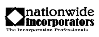 NATIONWIDE INCORPORATORS THE INCORPORATION PROFESSIONALS logo