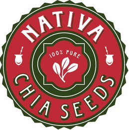 NATIVA CHIA SEEDS 100% PURE logo