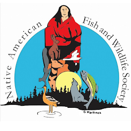 NATIVE AMERICAN FISH AND WILDLIFE SOCIETY G MARTINEZ logo
