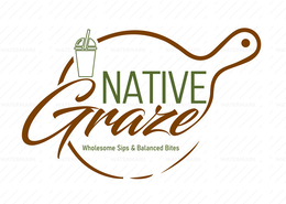 NATIVE GRAZE WHOLESOME SIPS & BALANCED BITES logo