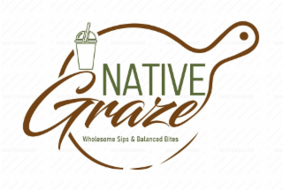 NATIVE GRAZE WHOLESOME SIPS & BALANCED BITES logo