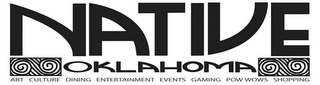 NATIVE OKLAHOMA ART CULTURE DINING ENTERTAINMENT EVENTS GAMING POW WOWS SHOPPING logo