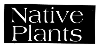 NATIVE PLANTS logo