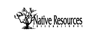 NATIVE RESOURCES  I N T E R N A T I O N A L logo
