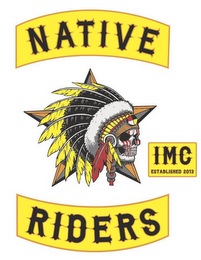 NATIVE RIDERS IMC ESTABLISHED 2013 logo