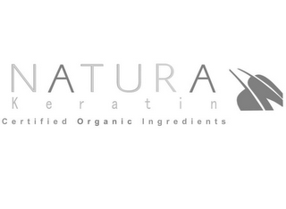 NATURA K E R A T I N CERTIFIED ORGANIC INGREDIENTS logo