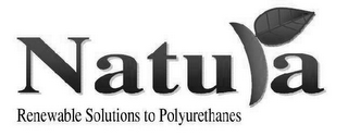 NATURA RENEWABLE SOLUTIONS TO POLYURETHANES logo