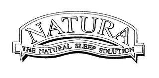 NATURA THE NATURAL SLEEP SOLUTION logo