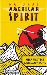 NATURAL AMERICAN SPIRIT HELP PROTECT OUR MOUNTAINS TOBACCO INGREDIENTS: TOBACCO & WATER logo