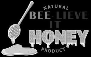 NATURAL BEE-LIEVE IT HONEY PRODUCT logo