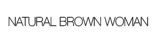 NATURAL BROWN WOMAN logo