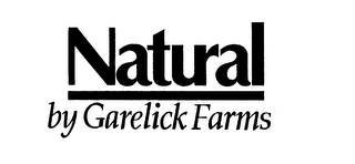 NATURAL BY GARELICK FARMS logo