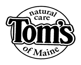 NATURAL CARE TOM'S OF MAINE logo