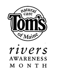 NATURAL CARE TOM'S OF MAINE RIVERS AWARENESS MONTH logo