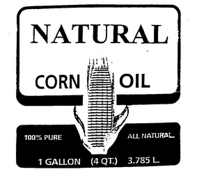 NATURAL CORN OIL 100% PURE ALL NATURAL logo