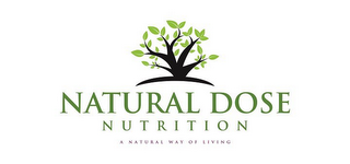 NATURAL DOSE NUTRITION A NATURAL WAY OFLIVING logo