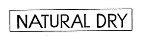 NATURAL DRY logo