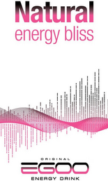 NATURAL ENERGY BLISS ORIGINAL EGOO ENERGY DRINK logo