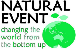 NATURAL EVENT CHANGING THE WORLD FROM THE BOTTOM UP logo