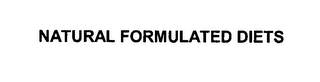 NATURAL FORMULATED DIETS logo