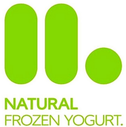NATURAL FROZEN YOGURT. logo