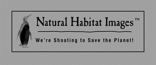 NATURAL HABITAT IMAGES WE'RE SHOOTING TO SAVE THE PLANET logo