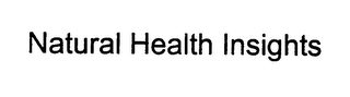 NATURAL HEALTH INSIGHTS logo