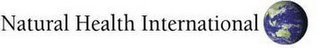 NATURAL HEALTH INTERNATIONAL logo