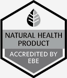 NATURAL HEALTH PRODUCT ACCREDITED BY EBE logo