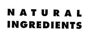 NATURAL INGREDIENTS logo