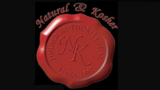 NATURAL & KOSHER HIGHER AUTHORITY SEAL NK SINCE 1987 logo
