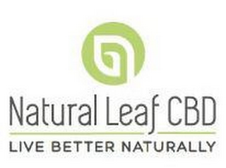 NATURAL LEAF CBD LIVE BETTER NATURALLY logo