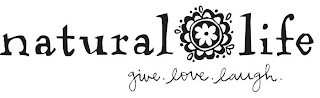 NATURAL LIFE GIVE LOVE LAUGH logo