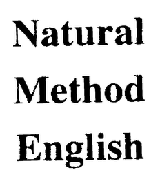 NATURAL METHOD ENGLISH logo