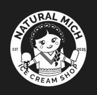 NATURAL MICH ICE CREAM SHOP EST 2025 logo