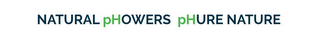 NATURAL PHOWERS PHURE NATURE logo