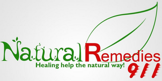 NATURAL REMEDIES 911 HEALING HELP THE NATURAL WAY! logo