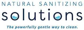 NATURAL SANITIZING SOLUTIONS THE POWERFULLY GENTLE WAY TO CLEAN logo