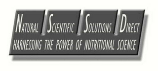 NATURAL SCIENTIFIC SOLUTIONS DIRECT HARNESSING THE POWER OF NUTRITIONAL SCIENCE logo