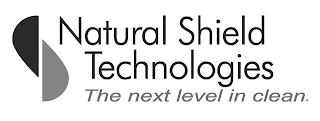 NATURAL SHIELD TECHNOLOGIES THE NEXT LEVEL IN CLEAN. logo