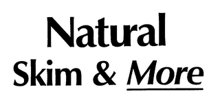 NATURAL SKIM & MORE logo