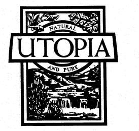 NATURAL UTOPIA AND PURE logo